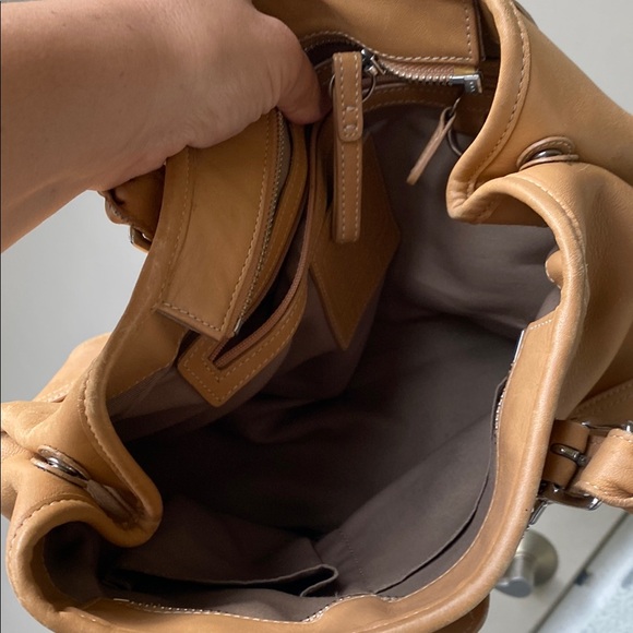 Vintage Coach Tan leather shoulder Handbag - Picture 12 of 13